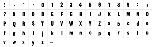 Static Age Itali  glyph index