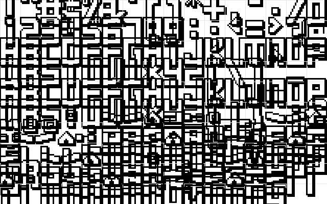 FFF Timeline 02 Regular  glyph index