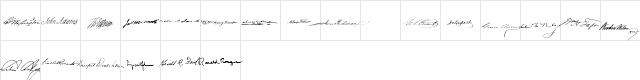 American Presidents SAMPLE Normal  glyph index