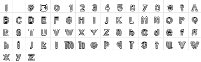 GELAM Regular  glyph index