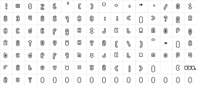 honey Ultra  glyph index