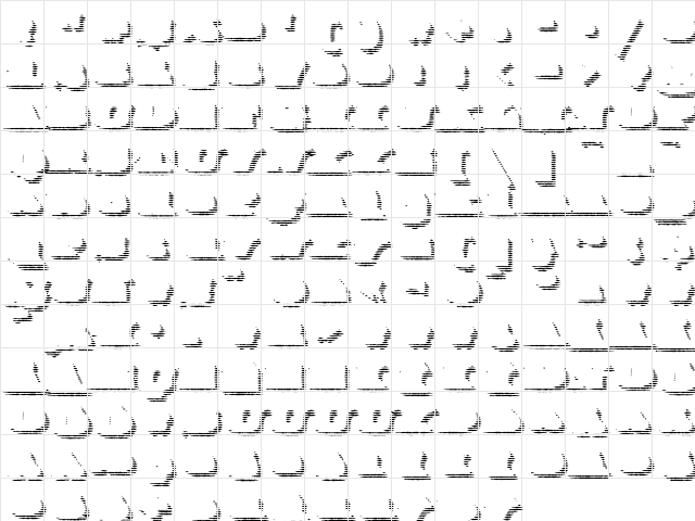 FederalNine Medium  glyph index