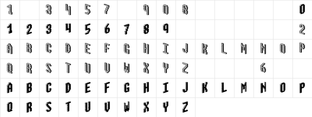 Konstructor Regular  glyph index