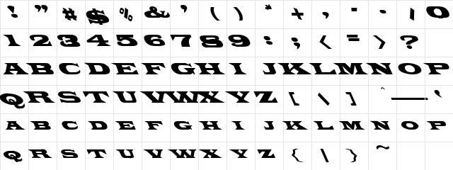 Genie 3 Regular  glyph index