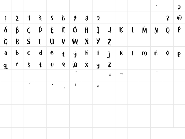 Little Santa Flake Regular  glyph index