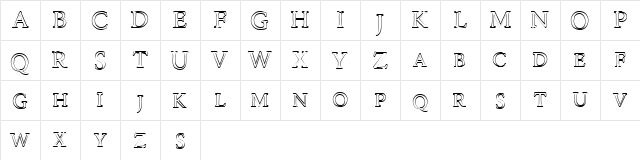 Road Race Free Outline  glyph index