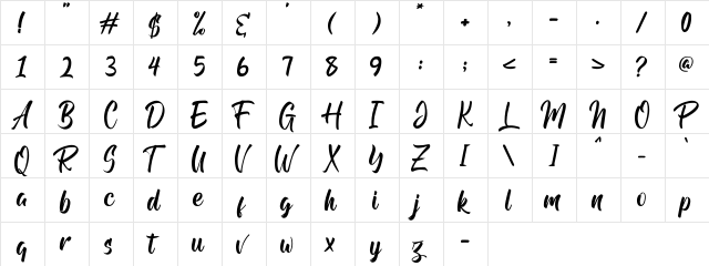 Andhibath Demo Regular  glyph index