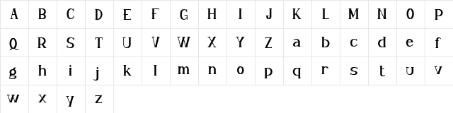 Lokills FREE Regular  glyph index