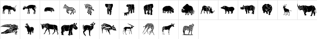 WWSafari Regular  glyph index