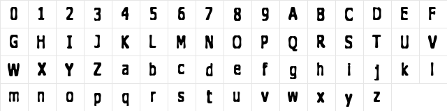 The Doghouse Regular  glyph index