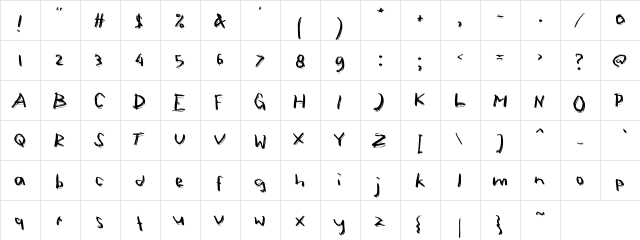 a Anak Cute Regular  glyph index