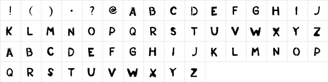 St. Andrew Regular  glyph index