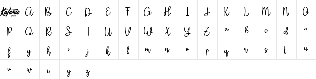 Serenatta-Demo Regular  glyph index