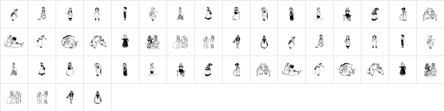 Kinder-Vignetten Regular  glyph index