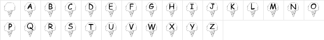 Summer's Ice Cream Regular  glyph index
