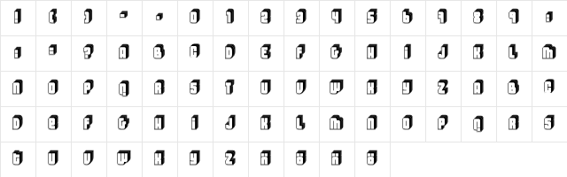 Letters II "Fenotype"  glyph index