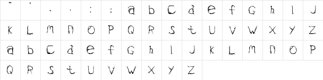 Valium Regular  glyph index