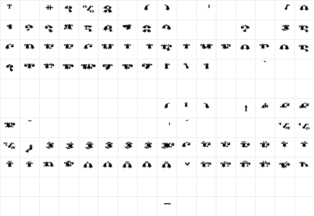 Gold Standard Fill Half Regular  glyph index