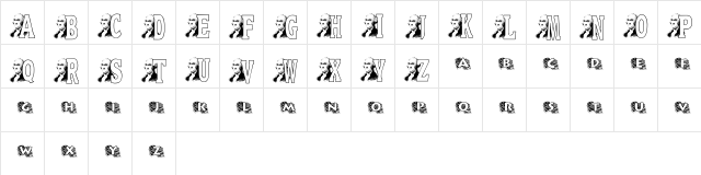 JNK WASHINGTON Regular  glyph index