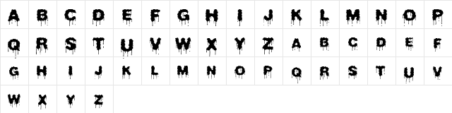 Beurk Regular  glyph index