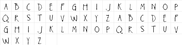 Voices in my Head Regular  glyph index