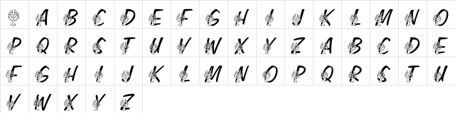 LMS Festival of Lights Regular  glyph index