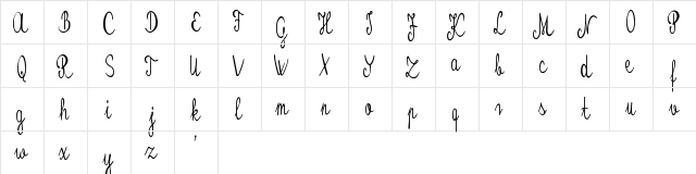 Kristaly Regular  glyph index