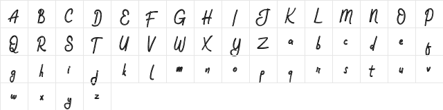 HappyFun FREE Regular  glyph index