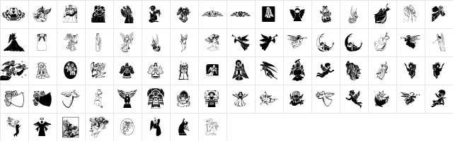 WWHeavenSent Regular  glyph index