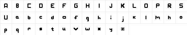 Slashman Regular  glyph index