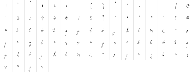 2Peas First Crush Regular  glyph index