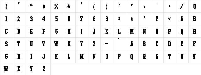 Intramural Bold JL Regular  glyph index