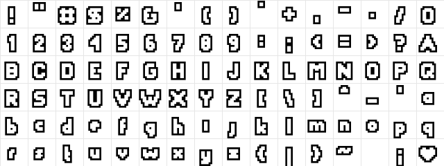 YetBumblerOutlin Medium  glyph index