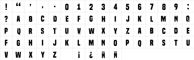 Fika Regular  glyph index