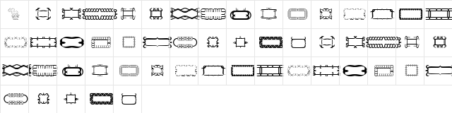 Elegance two Regular  glyph index