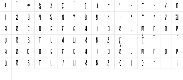 HIGHSTORIES Demo Regular  glyph index