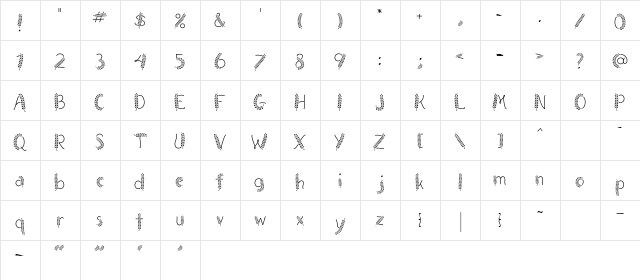 LD Ferns Regular  glyph index