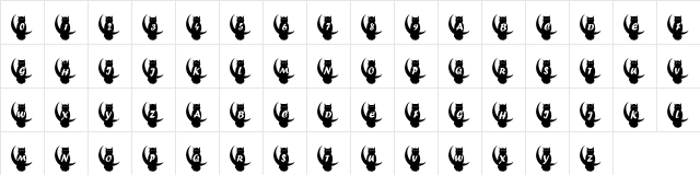 pf_owl2 Regular  glyph index