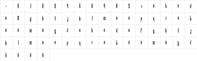 Disco 1 Regular  glyph index