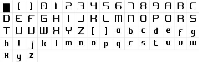JH_Digital Nominal  glyph index