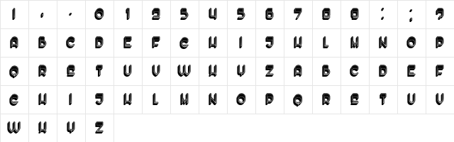 Enough Regular  glyph index