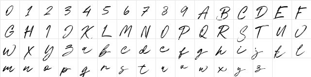 cwacker Regular  glyph index