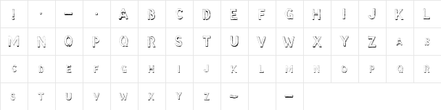 McCoy - Hello Lori Regular  glyph index