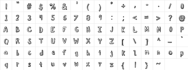 KBCuriousSoul Medium  glyph index