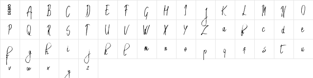 Emryt Demo  glyph index