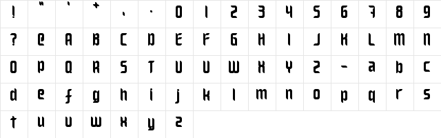 Willburn Regular  glyph index