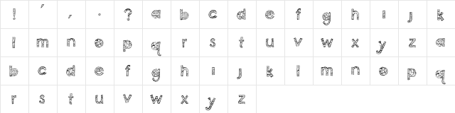 Coconut Point Regular  glyph index