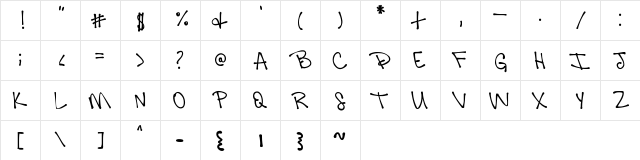 SCIMKfontfree Medium  glyph index