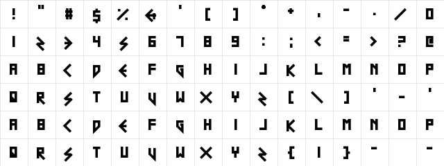 Scouser Ste Regular  glyph index