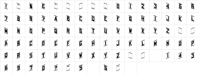 Argyle Plain  glyph index
